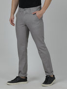 Crocodile Slim Fit Grey Trouser for Men