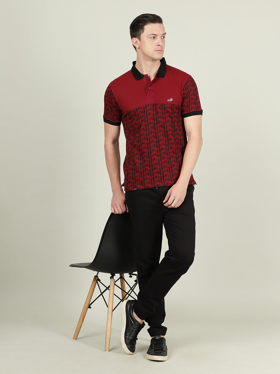 Crocodile Men Solid Polo T-Shirt