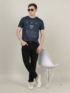 Crocodile Men Jet Black Slim Fit Jean