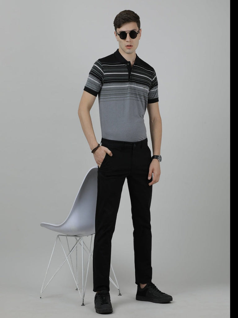 Perizzi Slim Black Suit Trouser - Lowes Menswear