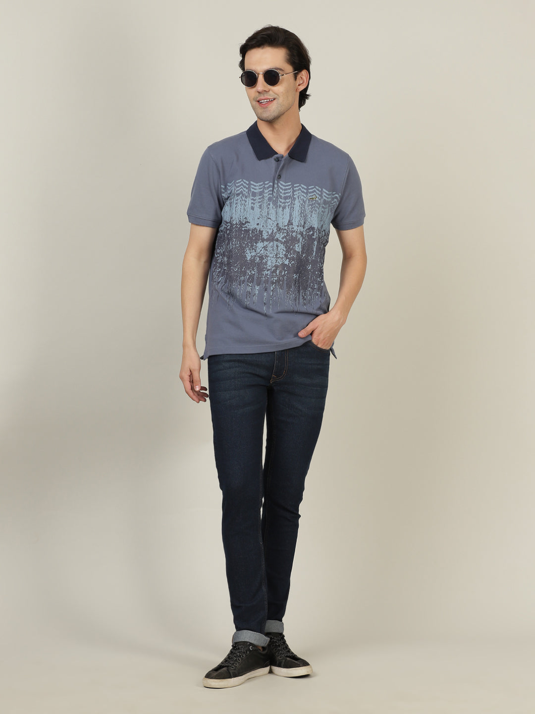 Crocodile Men Typography Slim Fit T-Shirt