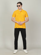 Crocodile Men's Yellow Slim Fit T-shirt