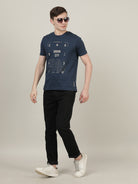 Crocodile Men Dk.Teal Slim Fit T-Shirt