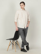 Crocodile Beige Slim Fit Shirt