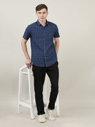 Crocodile Men Regular Fit Checked Shirt