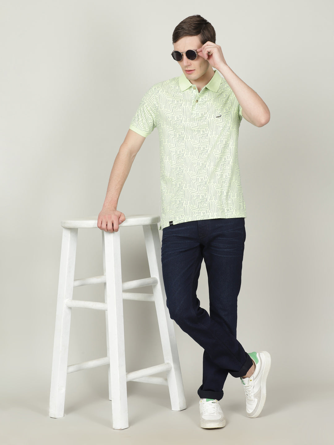 Crocodile Blue Slim Fit T-shirt