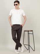 Crocodile Men Grey Slim Fit Chinos